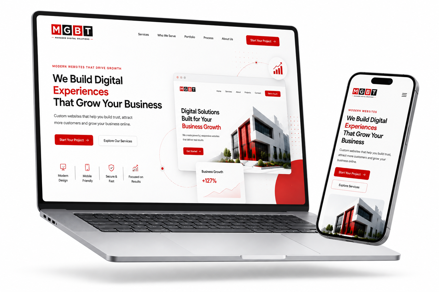 Website mockup